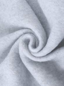 Manfinity Hypemode 男士老虎字母印花下垂肩運動衫和運動長褲套裝 - 灰色 - 查看 4