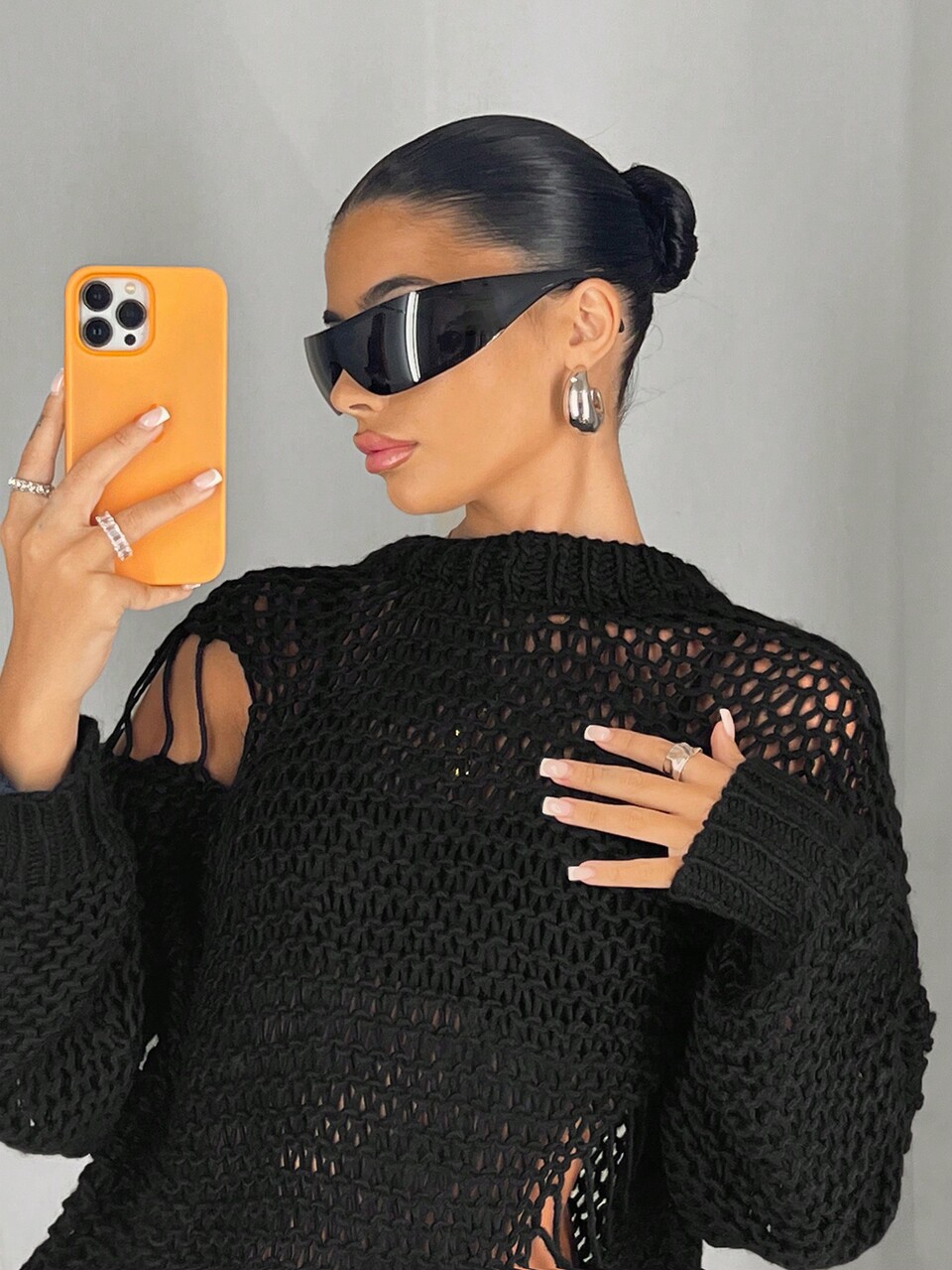 Women's Hollow Out Knitted Sweater