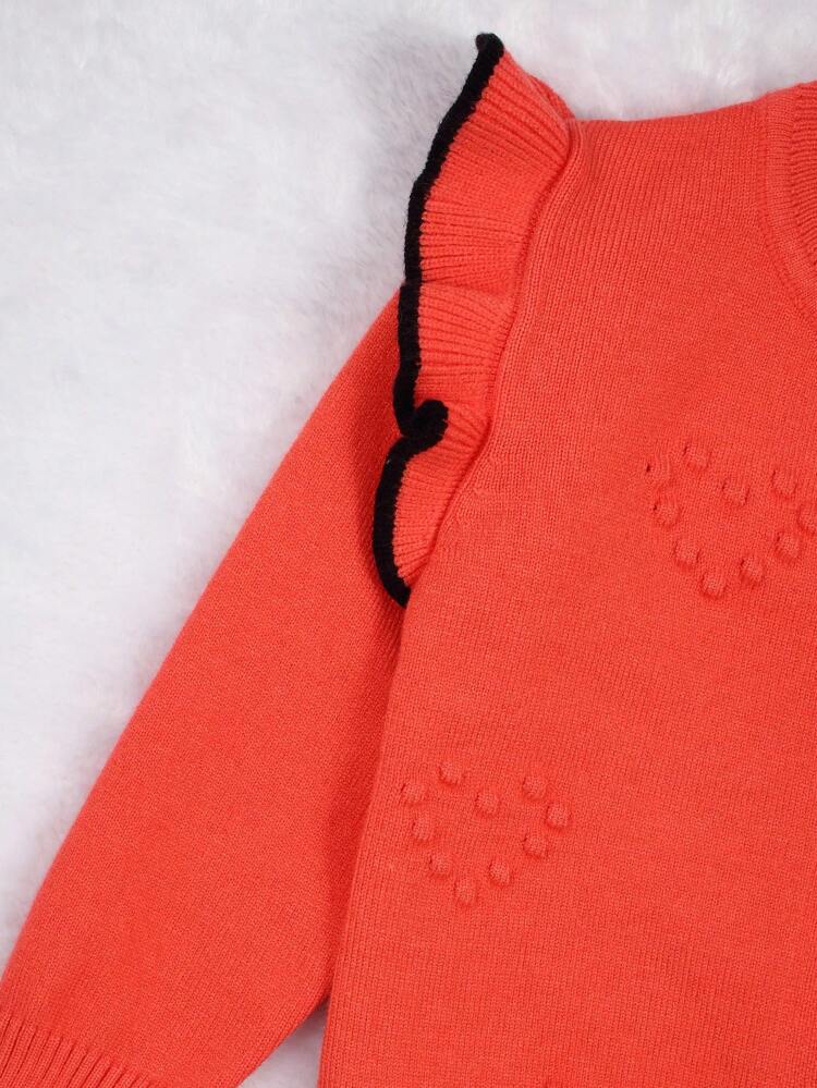 Baby Girl Ruffle Trim Button Front Cardigan