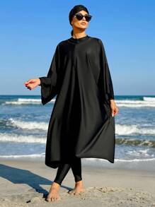Swim Mulvari Robe Une Pièce Minimaliste De Couleur Unie Pour Femmes