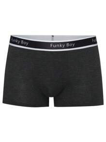3pcs Men's Letter Printed Boxer Shorts - Multicolor - View 7