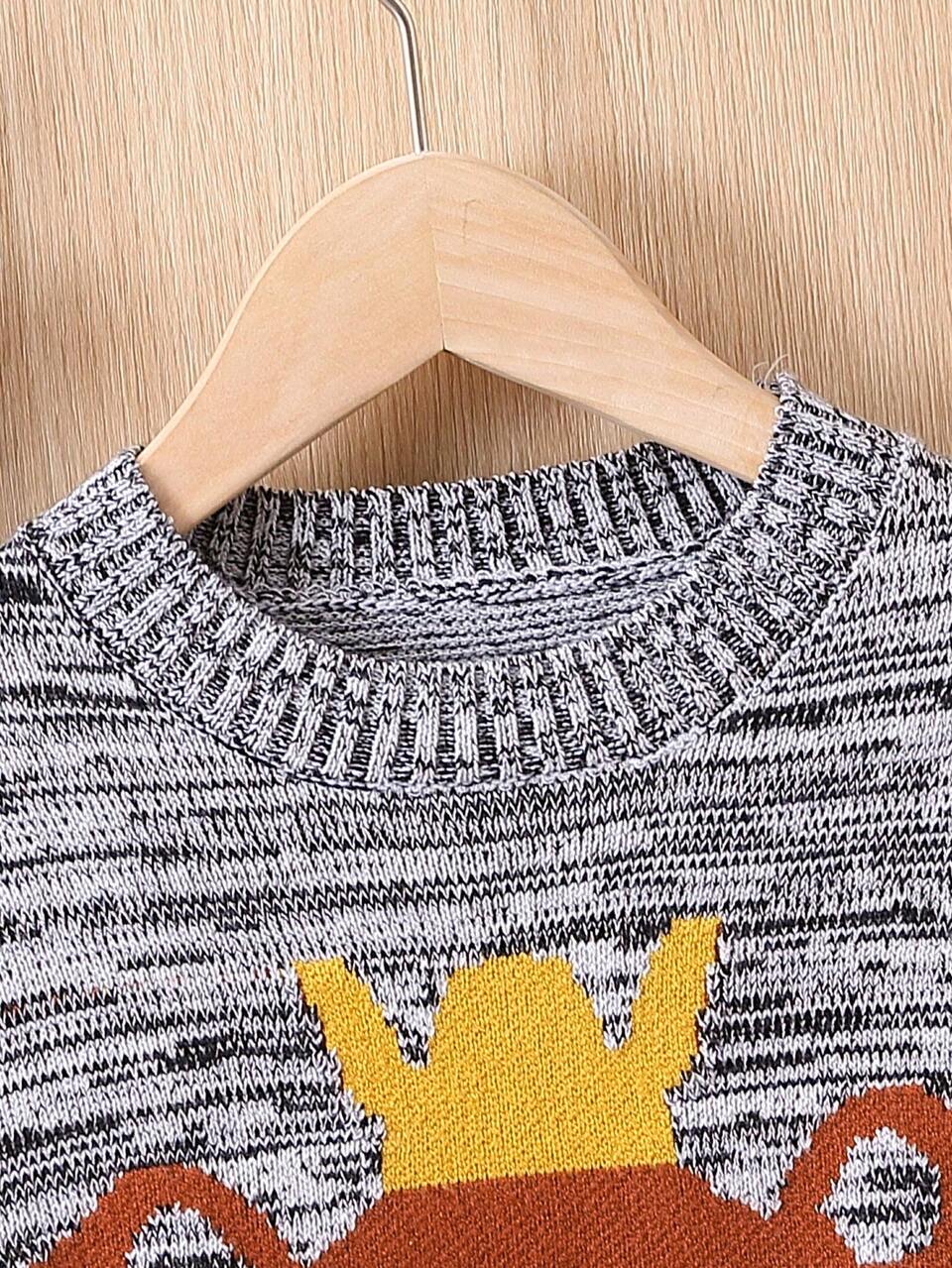 Boys' Cartoon Pattern Sweater (kids)