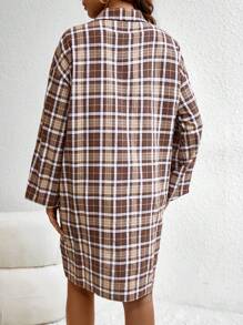 SHEIN 孕婦連身裙 - 棕色 - 查看 2