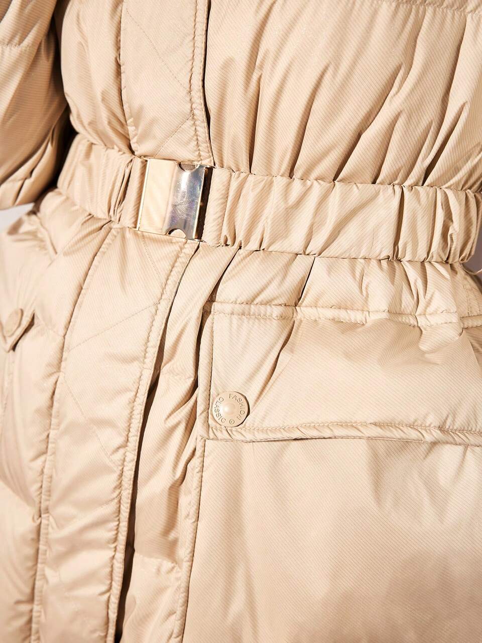 MOTF BELTED DOWN PUFFER COAT