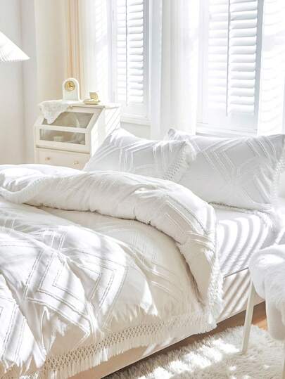 流蘇裝飾被套套裝不附帶內芯