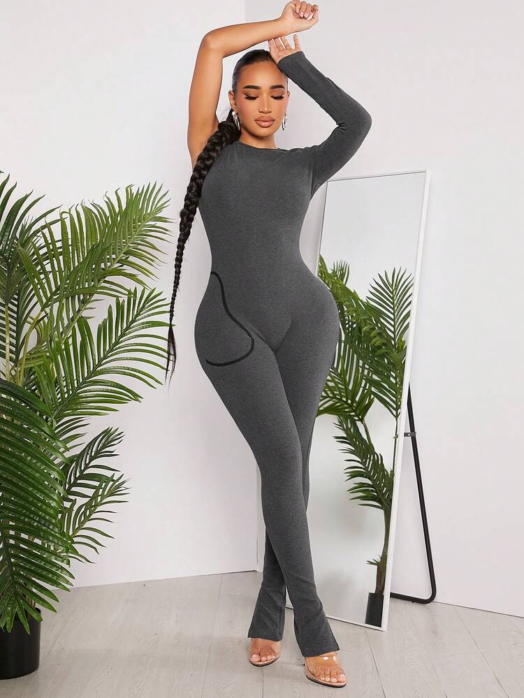 Women's Sexy One Sleeve Striped Print Unitard Jumpsuit