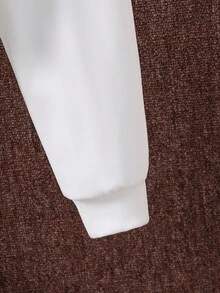 Conjunto De Sudadera Con Cuello Redondo Y Patrón De Coche Para Bebé Niño - Blanco - Ver 4