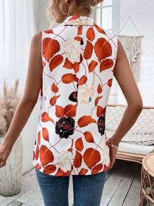 SHEIN VCAY Của phụ nữ Hoa In Áo khoác vest - Nhiều màu - Xem 3