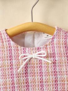 Mùa Thu /đông Dễ thương ngọt ngào Đúng mốt Em bé Cô gái Đầm - Hồng - Xem 3