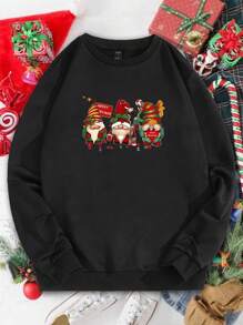Manfinity RebelGame Men's Christmas Printed Sweatshirt - Black - View 1