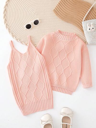 New Autumn/winter Baby Girls' Sweater Set