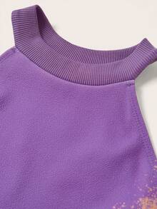 SHEINNeu Halter Neck Bodycon Dress - Mauve Purple - View 5