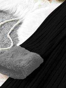 SHEIN Clasi Kích thước lớn Khối màu Áo len dệt kim Đầm - Nhiều màu - Xem 3