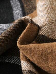 SHEIN 男孩格紋襯衫和褲子套裝 - 黃色 - 查看 6