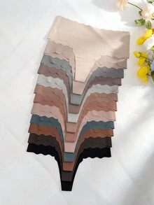 12 件/包 女式經典弧形丁字褲內褲 - 彩色 - 查看 6