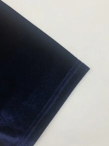 Manfinity Homme Áo thun nhung tay ngắn thời trang cỡ lớn cho nam (In ngẫu nhiên), dùng khi đi chơi - Màu xanh lam - Xem 4