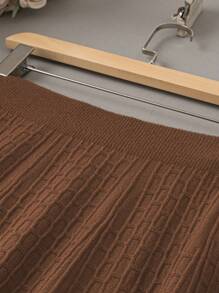 EMERY ROSE 大尺寸純色毛衣裙 - 銅色 - 查看 3