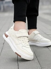 Kids' Autumn/Winter Easy-To-Wear Chunky Sneakers, Student Style - Beige - View 3