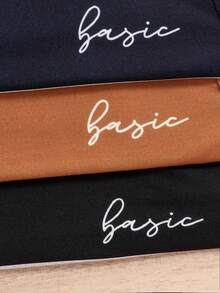 SHEIN 年輕男孩3入組休閒、可愛、運動和時尚t恤,適用於春夏街頭風格 - 彩色 - 查看 6