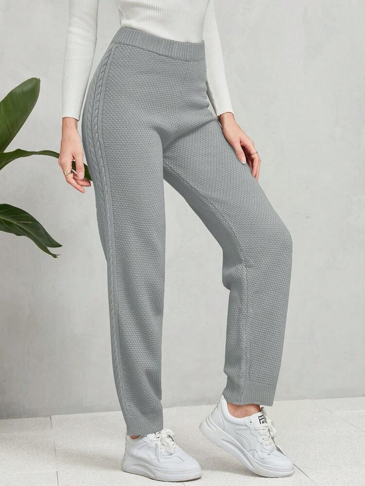 Solid Colored Sweater Pants