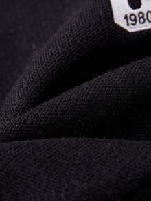 Áo len chui đầu in chữ cho bé trai - màu đen - Xem 5