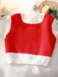 Flirla Của phụ nữ Kích thước lớn Mô hình Cartoon Áo len dệt kim Áo vest - Nhiều màu - Xem 2