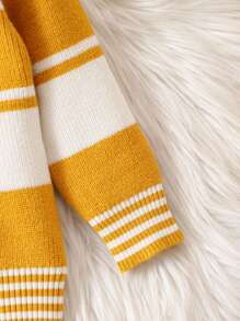 Infant Boys' Contrast Color Striped Cardigan