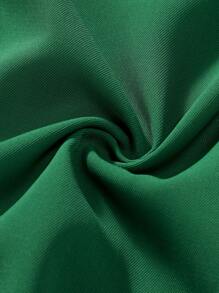 Manfinity Men's Green Notch Collar Drop Shoulder Sleeve Shirt - Green - View 6