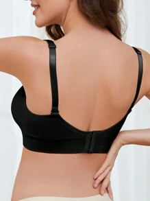 SHEIN 孕婦3件褶邊哺乳內衣 - 彩色 - 查看 2