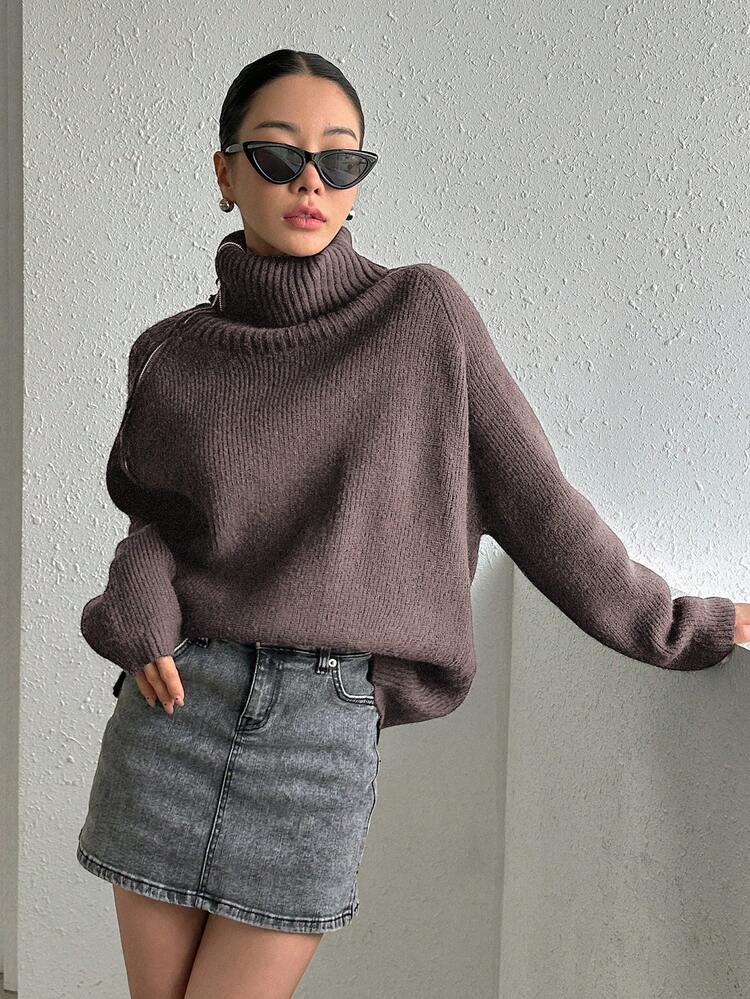 Women's Zipper Front Cardigan Sweater Fall,Winter