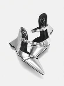 CUCCOO SZL Women's High Heel Pumps - Silver - View 7