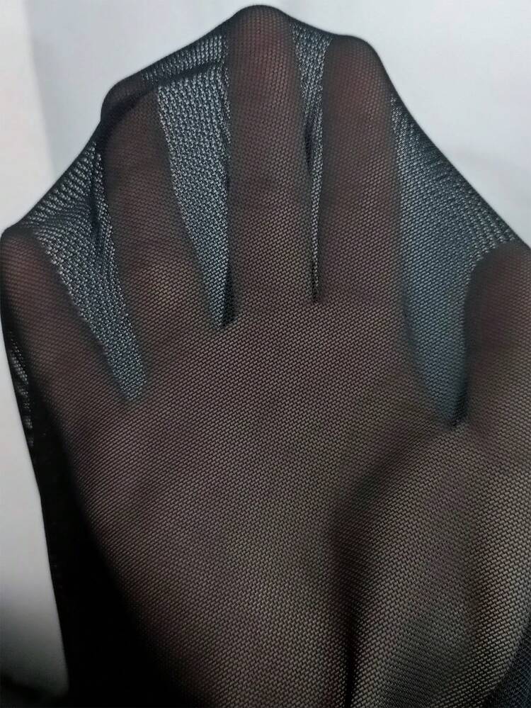 Women's Black Mesh Spaghetti Strap Camisole