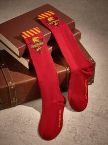 Harry Potter | ROMWE 1 Par De Calcetines De Media Pantorrilla Para Mujeres