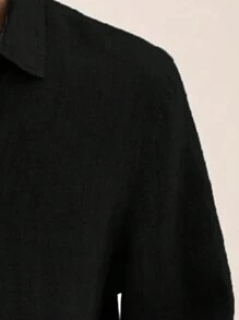 Manfinity Homme 秋季大码男士长袖纽扣衬衫