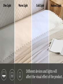 1pc White Polyester Fiber Ball Shaped Pillowcase (Pillow Insert Not Included), Suitable For Men And Women, All Seasons - White - View 9