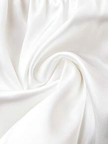 花卉刺繡睡衣 3 件套 - 白色 - 查看 3