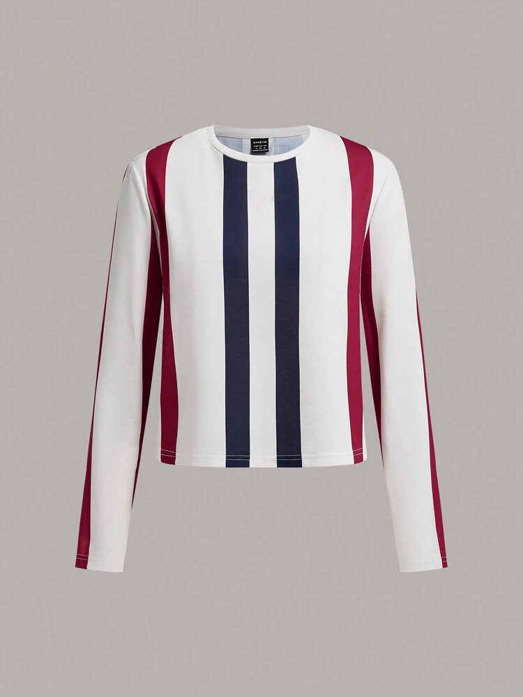 Striped Print Tee