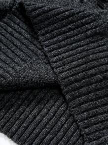 Manfinity EMRG Men Solid Ripped Drop Shoulder Sweater