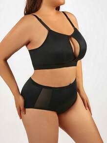 Plus Size Solid Color Body Shaping Suit