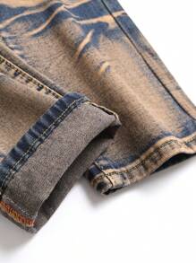 Quần Jeans Denim Cổ Điển Cho Bé Trai Tuổi Teen - Lạc đà - Xem 3