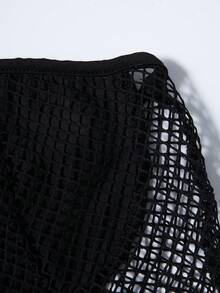 EgrlEra Women's Sheer Mesh Tank Top - Black - View 8