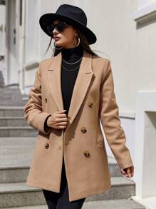RueChic Piepkraag Dubbel Rijn Knoppen Blazers