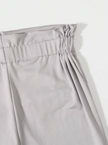 2 peças/conjunto de calças dobráveis alargadas para meninas adolescentes