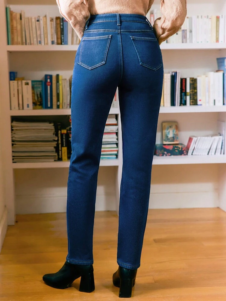 Button Fly Skinny Jeans