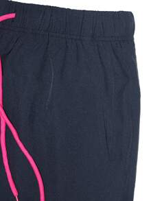 SHEIN Fitness Nam In Eo Dây rút Quần thể thao - màu đen - Xem 6