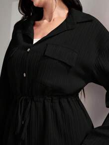 Graceveil Casual Workwear Two-Piece Outfit 2 Pieces Set Modest - Black - View 4