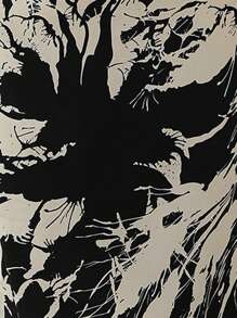 SHEIN LUNE In Hoa Wrapped Xù Hoa Sen Đầm - màu đen - Xem 3