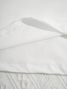 SHEIN LUNE 女性心形印花t恤 - 白色 - 查看 6