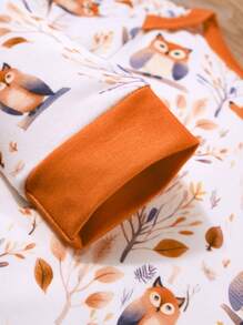 Mono Para Bebé Niña Con Patrón De Dibujos Animados