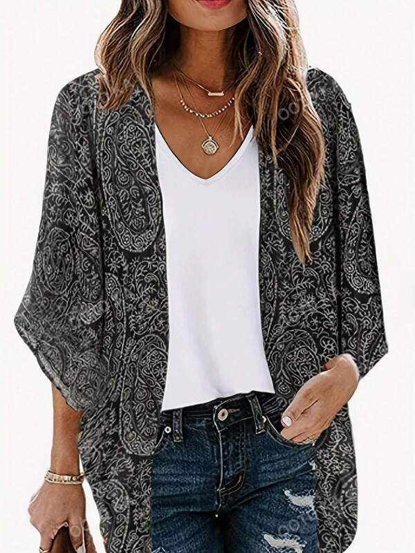 New Arrival Fashionable Paisley Print Blouse